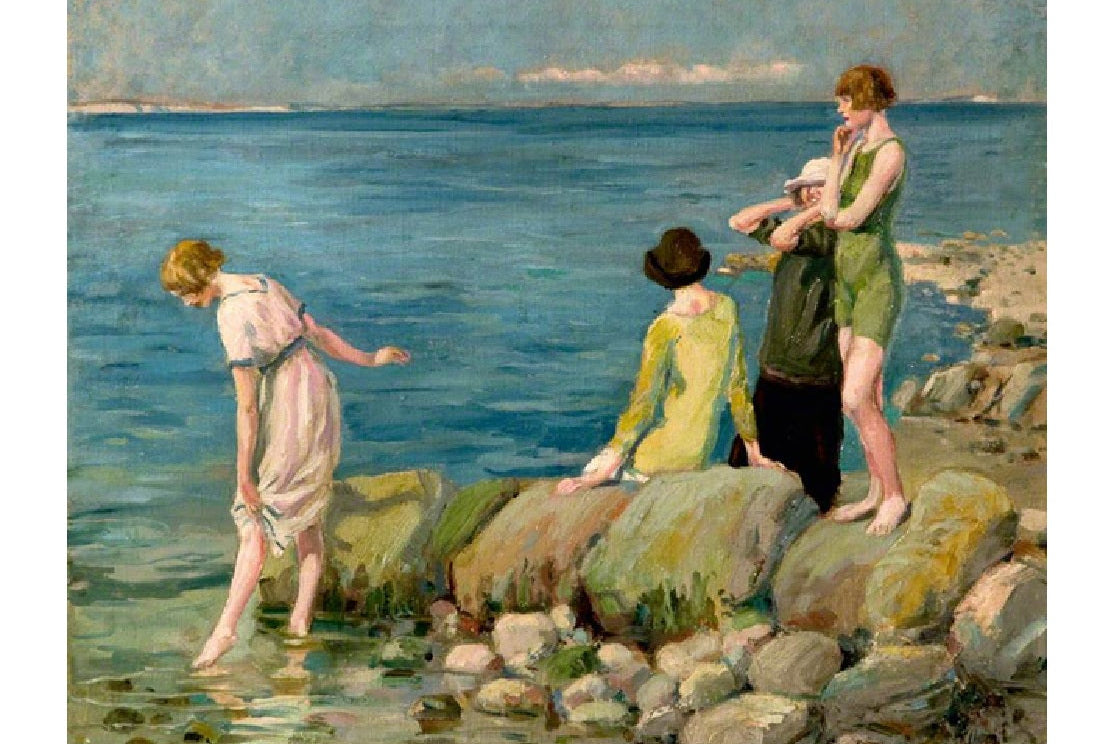 Notecard Single - Bathers at Swanage