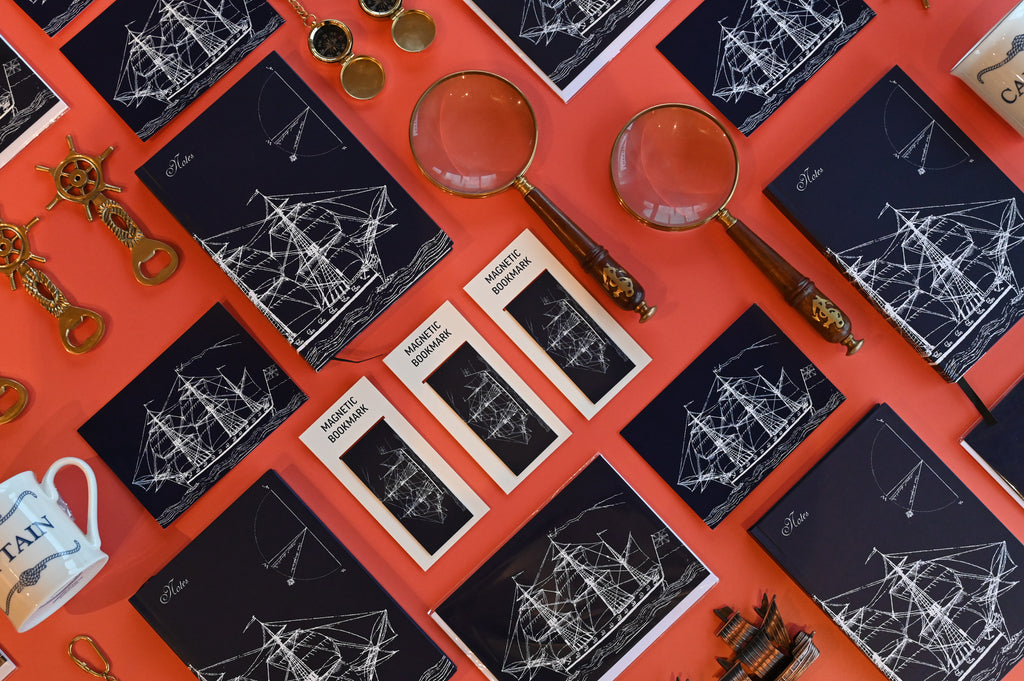 Hardback A5 Notebook - Nautical Design