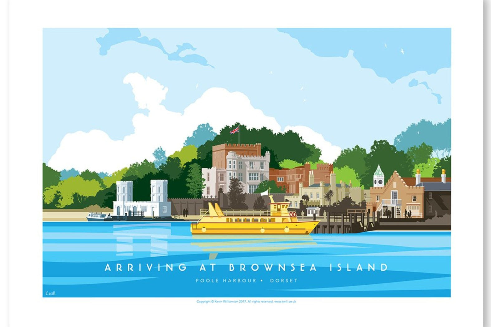 Arriving at Brownsea Island A3 Print by Kevin Williamson
