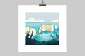 Old Harry Rocks II Greetings Card