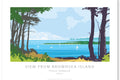 View from Brownsea Island A3 Print by Kevin Williamson
