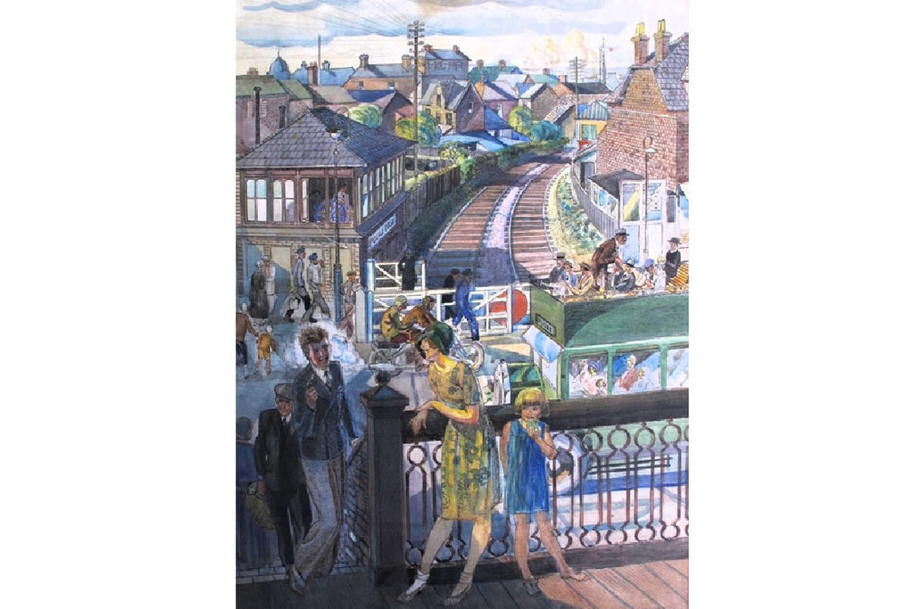 Notecard Single - Level Crossing